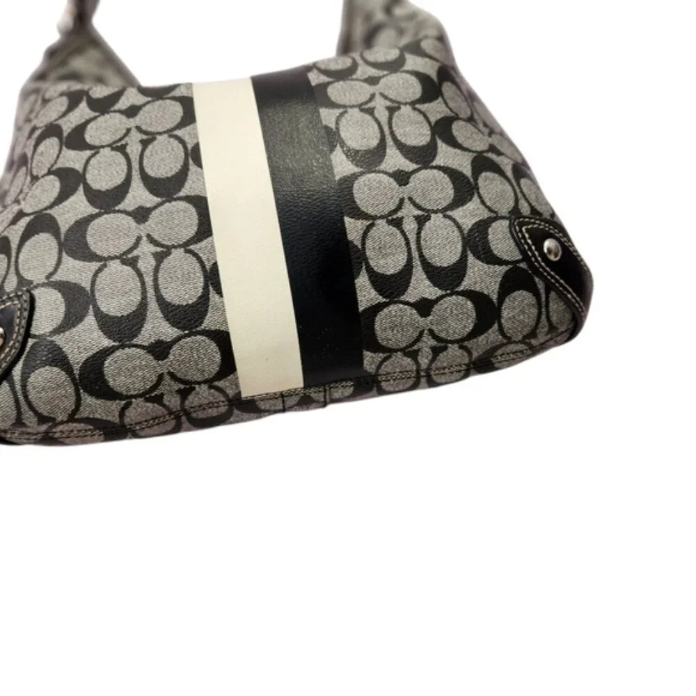 Coach# F14476 Signature Black and Gray Women's Bag - Picture 7 of 16